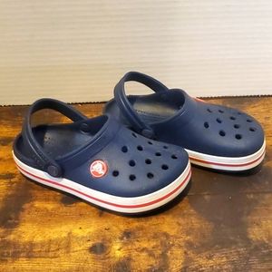 Navy Kids Crocs
